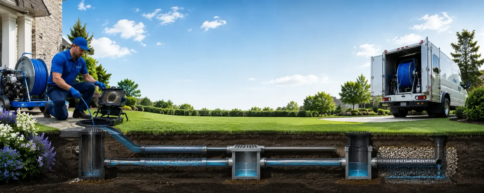 Outdoor drain cleaning information for Helena, OK